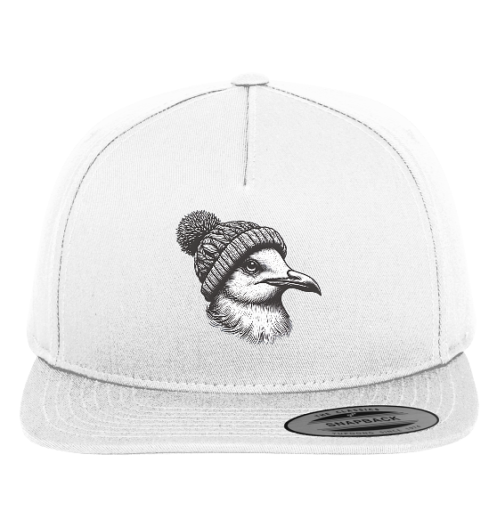 Coole Möwe mit Pudelmütze - Premium Snapback Cap - Kiebitzdelle