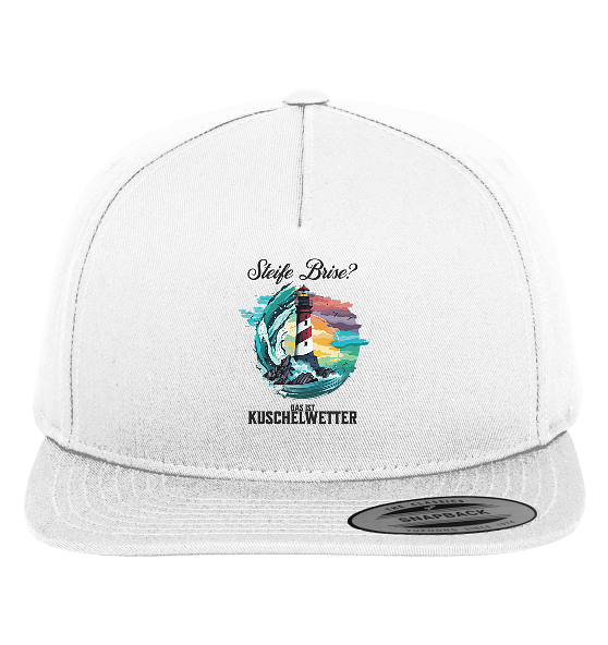 Steife Brise das ist Kuschelwetter Nordsee Spruch - Premium Snapback Cap - Kiebitzdelle