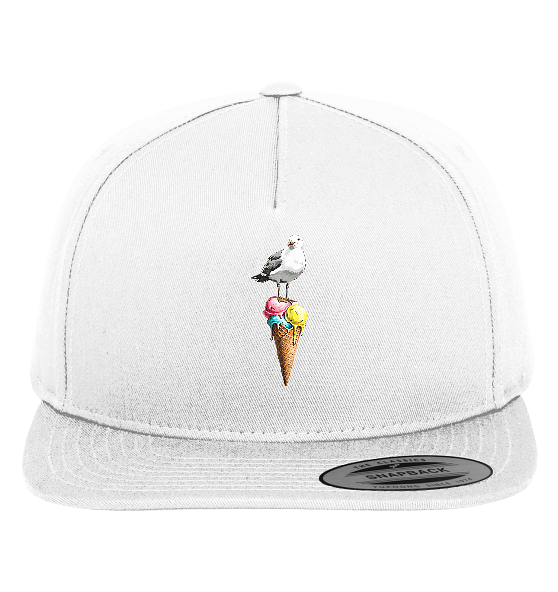 Eisdieb Freche Möwe mit Eiscreme - Premium Snapback Cap - Kiebitzdelle