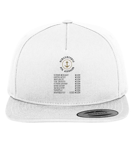 Norddeutsch für Anfänger - Premium Snapback Cap - Kiebitzdelle