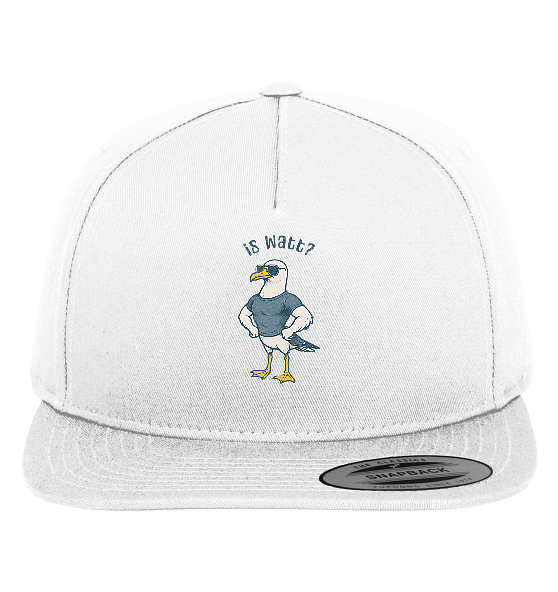 Is Watt Starke Möwe mit lustigem Spruch - Premium Snapback Cap - Kiebitzdelle