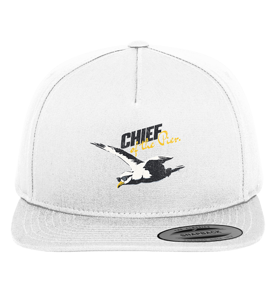 Chief of the Pier Chef Möwe mit Sonnenbrille - Premium Snapback Cap - Kiebitzdelle