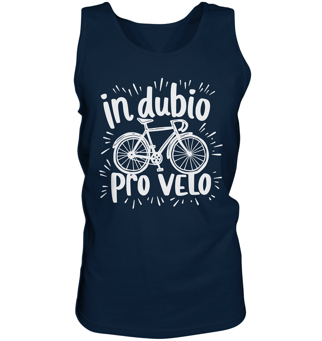 In dubio pro velo Fahrrad Spruch - Herren Tank-Top - Kiebitzdelle