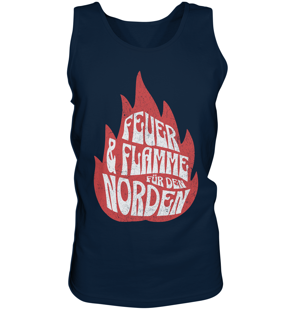 Feuer und Flamme für den Norden - Herren Tank-Top - Kiebitzdelle