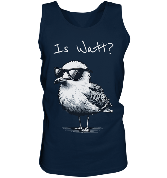 Is Watt Coole Möwe - Herren Tank-Top - Kiebitzdelle