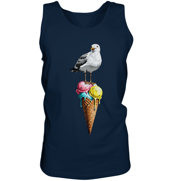 Eisdieb Freche Möwe mit Eiscreme - Herren Tank-Top