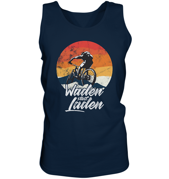 Waden statt Laden Fahrrad E-Bike Radtrikot - Herren Tank-Top