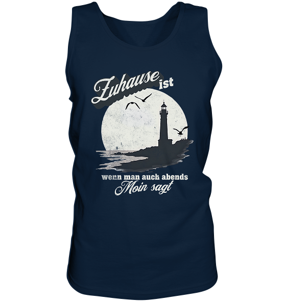Moin Spruch Zuhause - Herren Tank-Top