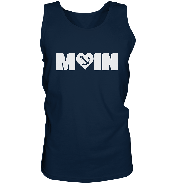 Moin Spruch mit Herz Anker - Herren Tank-Top - Kiebitzdelle