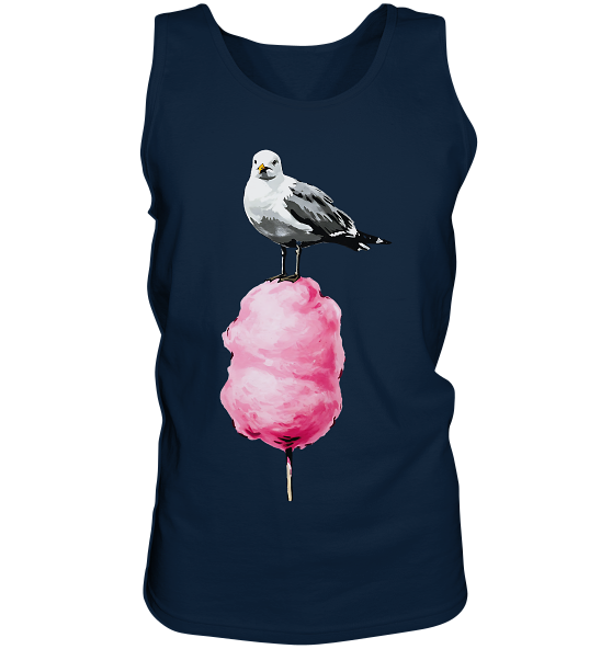 Möwe auf Zuckerwatte - Herren Tank-Top - Kiebitzdelle