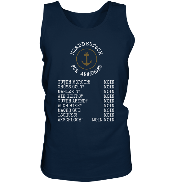 Norddeutsch für Anfänger - Herren Tank-Top - Kiebitzdelle