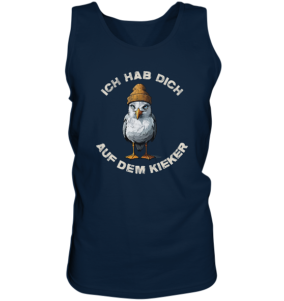 Ich hab Dich auf dem Kieker Möwe Spruch - Herren Tank-Top - Kiebitzdelle
