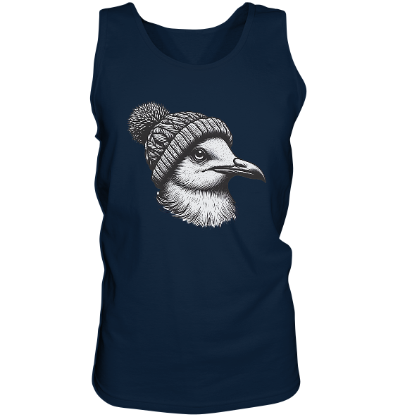 Coole Möwe mit Pudelmütze - Herren Tank-Top - Kiebitzdelle