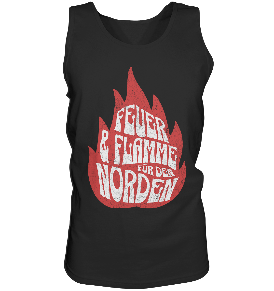 Feuer und Flamme für den Norden - Herren Tank-Top - Kiebitzdelle