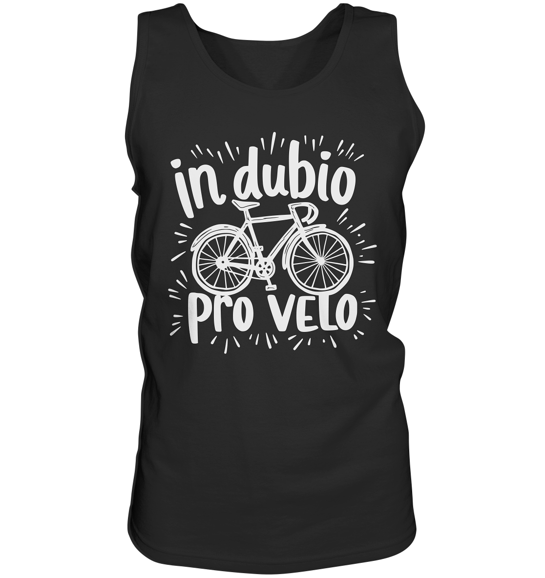 In dubio pro velo Fahrrad Spruch - Herren Tank-Top - Kiebitzdelle