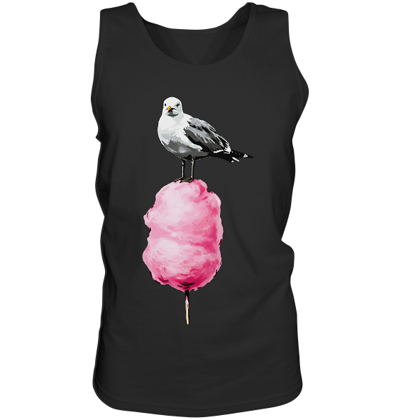 Möwe auf Zuckerwatte - Herren Tank-Top - Kiebitzdelle