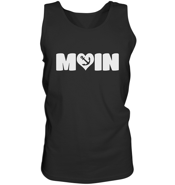 Moin Spruch mit Herz Anker - Herren Tank-Top - Kiebitzdelle