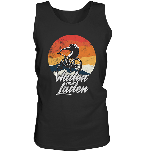 Waden statt Laden Fahrrad E-Bike Radtrikot - Herren Tank-Top - Kiebitzdelle