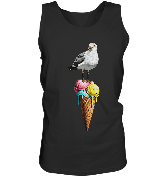 Eisdieb Freche Möwe mit Eiscreme - Herren Tank-Top