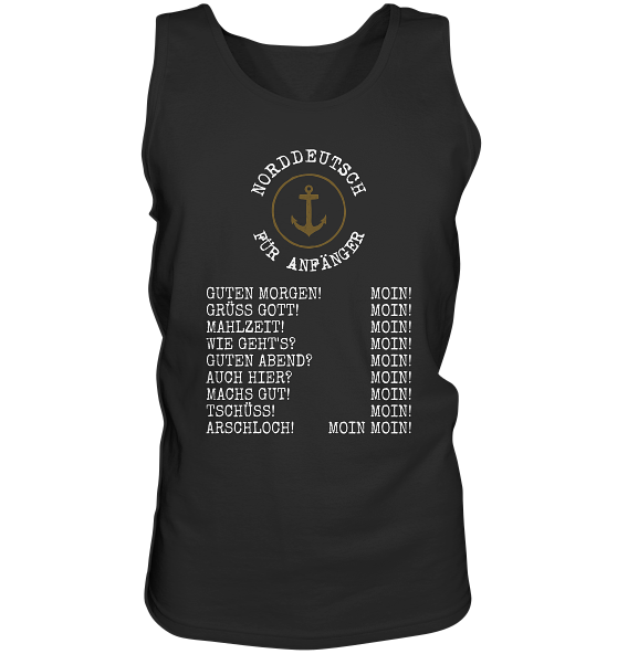 Norddeutsch für Anfänger - Herren Tank-Top - Kiebitzdelle