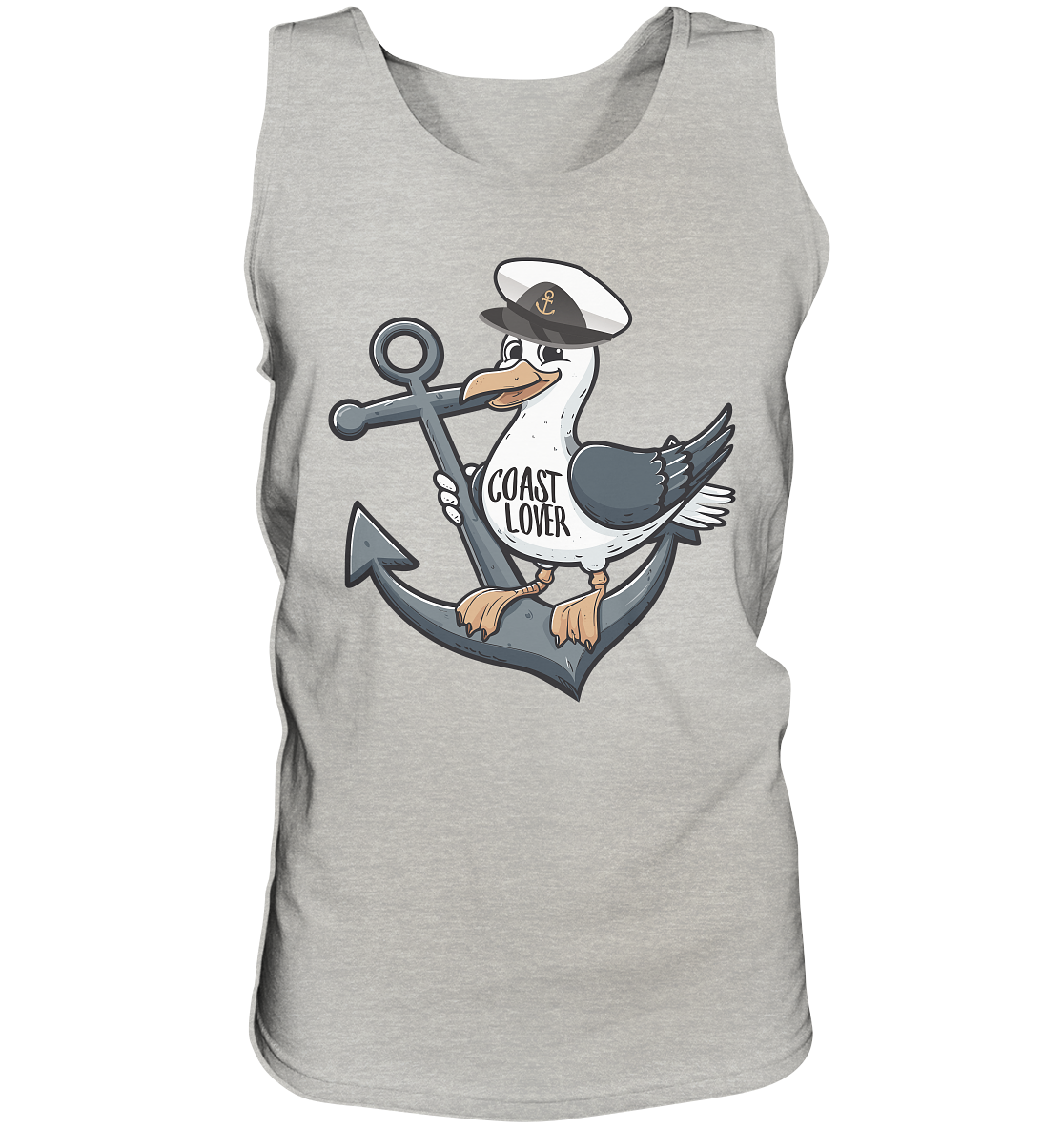 Coast Lover Möwe Kapitän - Herren Tank-Top - Kiebitzdelle