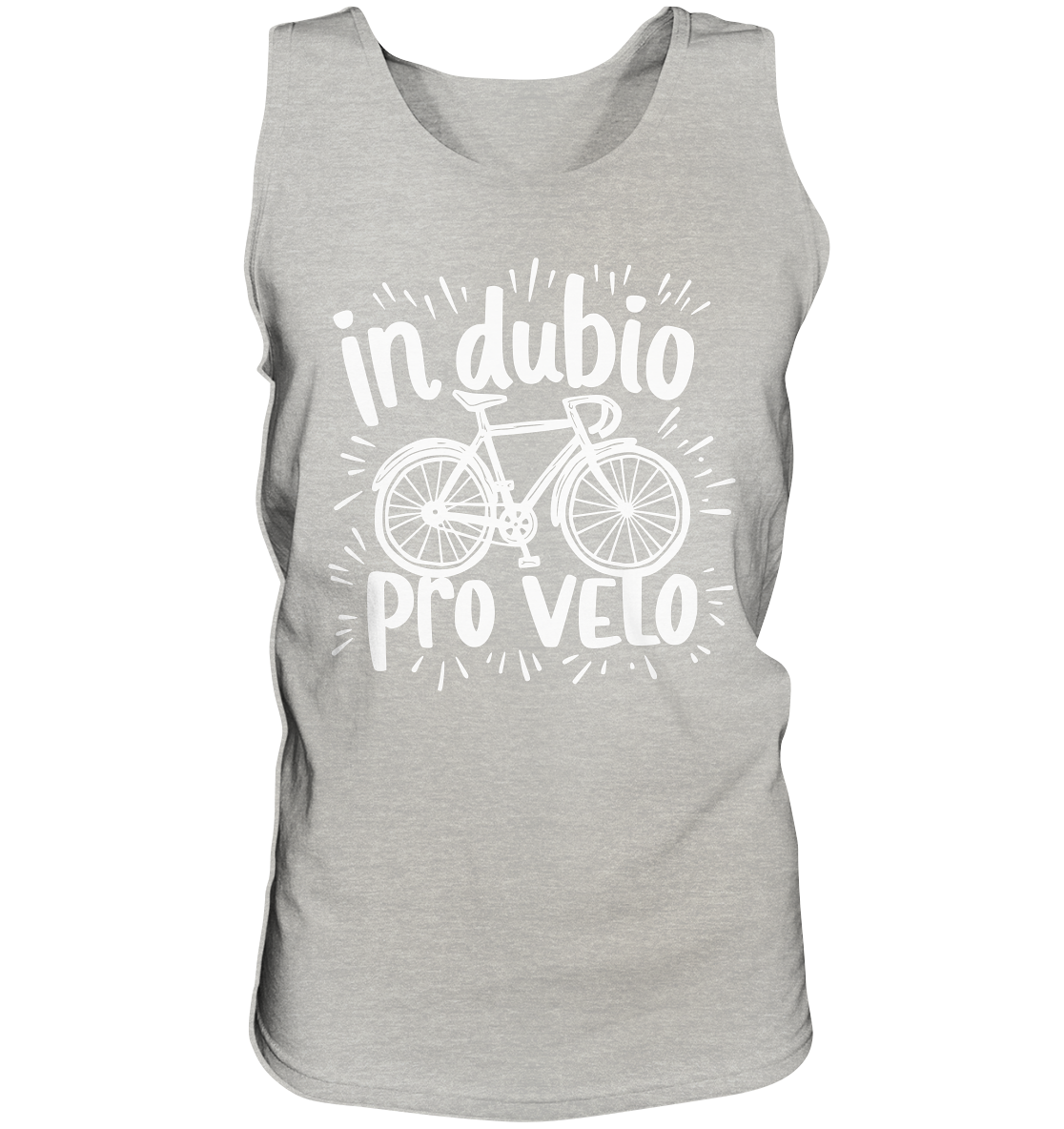 In dubio pro velo Fahrrad Spruch - Herren Tank-Top - Kiebitzdelle