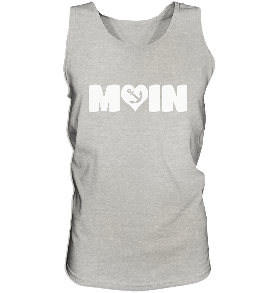 Moin Spruch mit Herz Anker - Herren Tank-Top - Kiebitzdelle