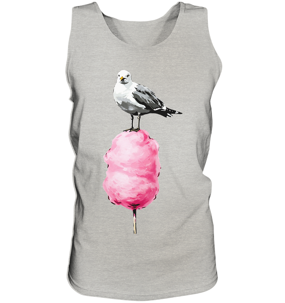 Möwe auf Zuckerwatte - Herren Tank-Top - Kiebitzdelle