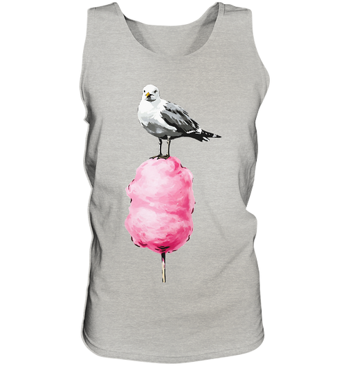 Möwe auf Zuckerwatte - Herren Tank-Top - Kiebitzdelle