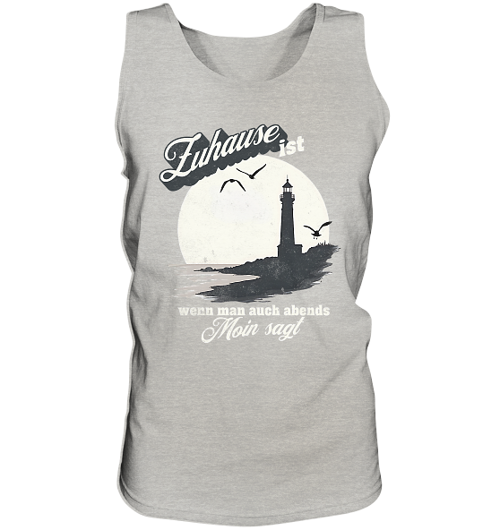 Moin Spruch Zuhause - Herren Tank-Top