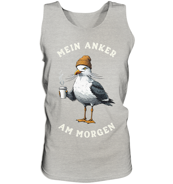 Mein Anker am Morgen Kaffee Möwe - Herren Tank-Top - Kiebitzdelle