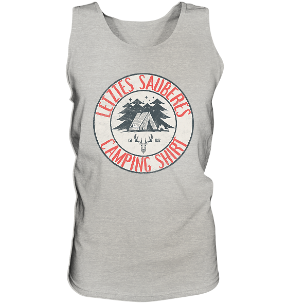 Letztes sauberes Camping Shirt - Herren Tank-Top