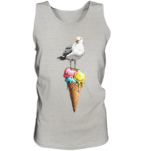 Eisdieb Freche Möwe mit Eiscreme - Herren Tank-Top