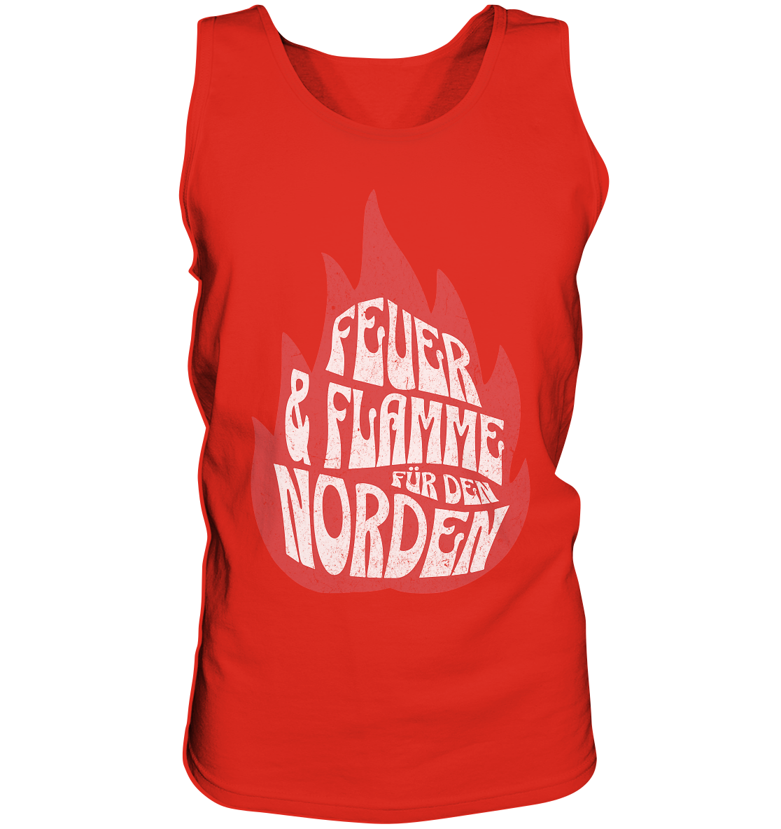 Feuer und Flamme für den Norden - Herren Tank-Top - Kiebitzdelle