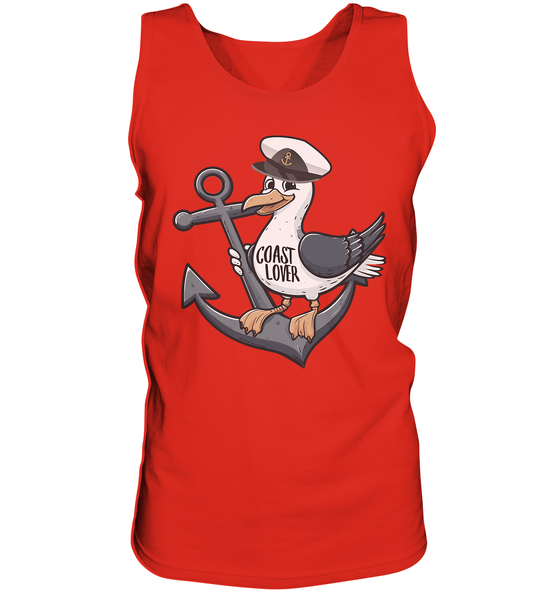 Coast Lover Möwe Kapitän - Herren Tank-Top