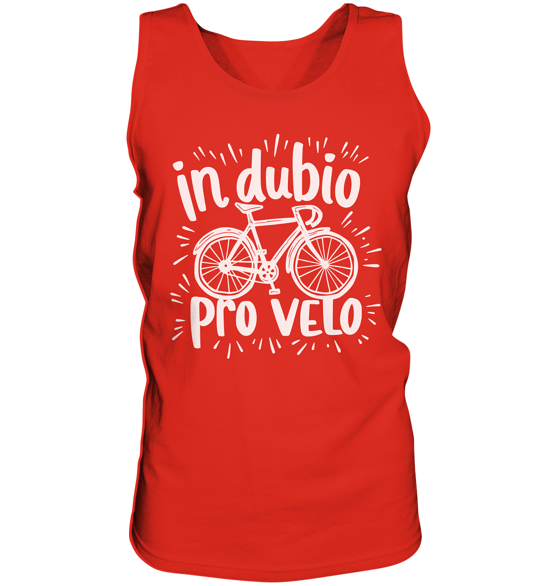 In dubio pro velo Fahrrad Spruch - Herren Tank-Top - Kiebitzdelle