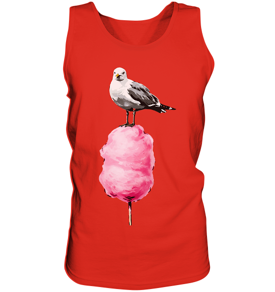Möwe auf Zuckerwatte - Herren Tank-Top - Kiebitzdelle