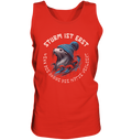 Sturm ist erst wenn die Robbe die Mütze verliert - Herren Tank-Top - Kiebitzdelle