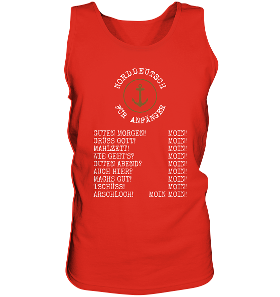 Norddeutsch für Anfänger - Herren Tank-Top - Kiebitzdelle