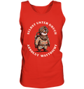 Wattdicht Pinguin Taucher mit lustigem Spruch - Herren Tank-Top - Kiebitzdelle