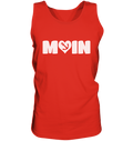 Moin Spruch mit Herz Anker - Herren Tank-Top - Kiebitzdelle