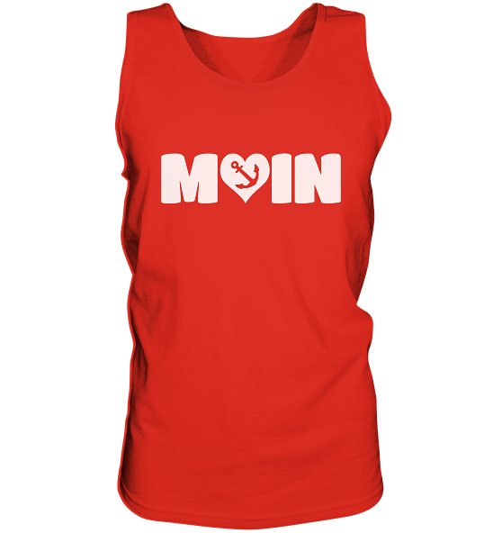 Moin Spruch mit Herz Anker - Herren Tank-Top - Kiebitzdelle