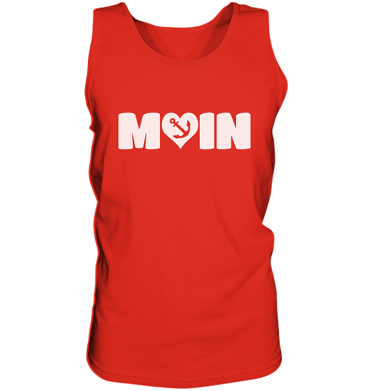 Moin Spruch mit Herz Anker - Herren Tank-Top