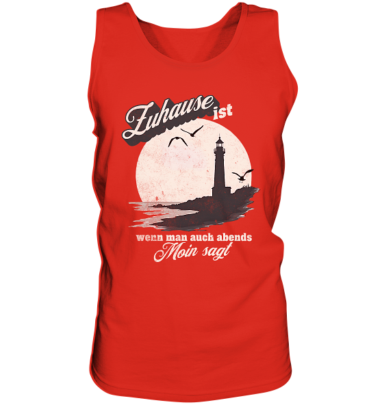 Moin Spruch Zuhause - Herren Tank-Top