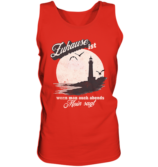 Moin Spruch Zuhause - Herren Tank-Top