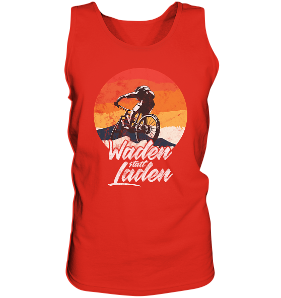 Waden statt Laden Fahrrad E-Bike Radtrikot - Herren Tank-Top - Kiebitzdelle