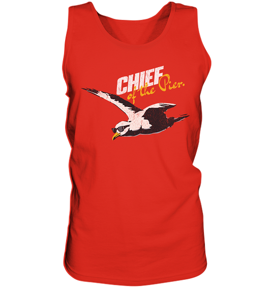 Chief of the Pier Chef Möwe mit Sonnenbrille - Herren Tank-Top