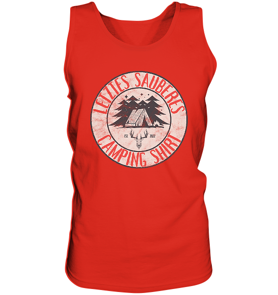 Letztes sauberes Camping Shirt - Herren Tank-Top - Kiebitzdelle