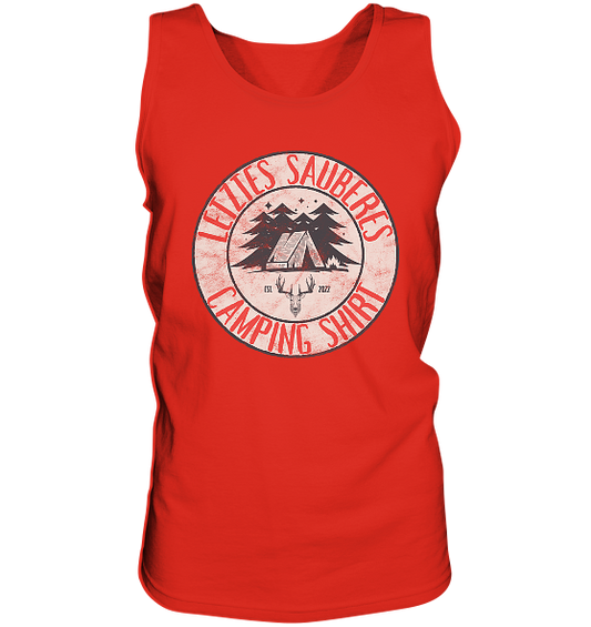 Letztes sauberes Camping Shirt - Herren Tank-Top