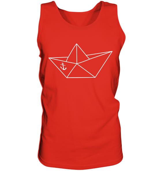 Papierschiff Papierboot Origami - Herren Tank-Top - Kiebitzdelle